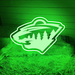 Ice Hockey Minnesota Wild Laser Signs