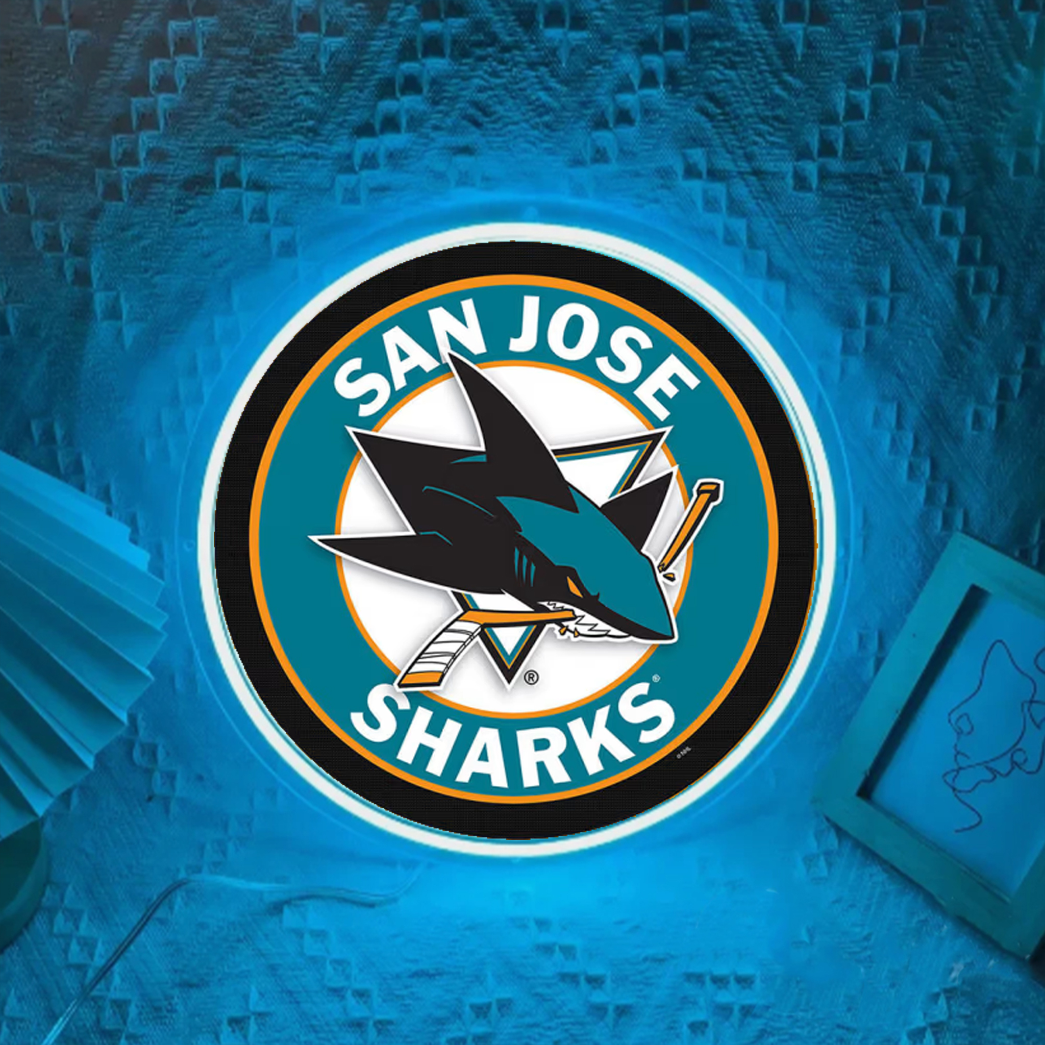 San Jose Sharks Ice Hockey UV Signs
