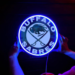 Ice Hockey Buffalo Sabres Laser Sign Wall Decor