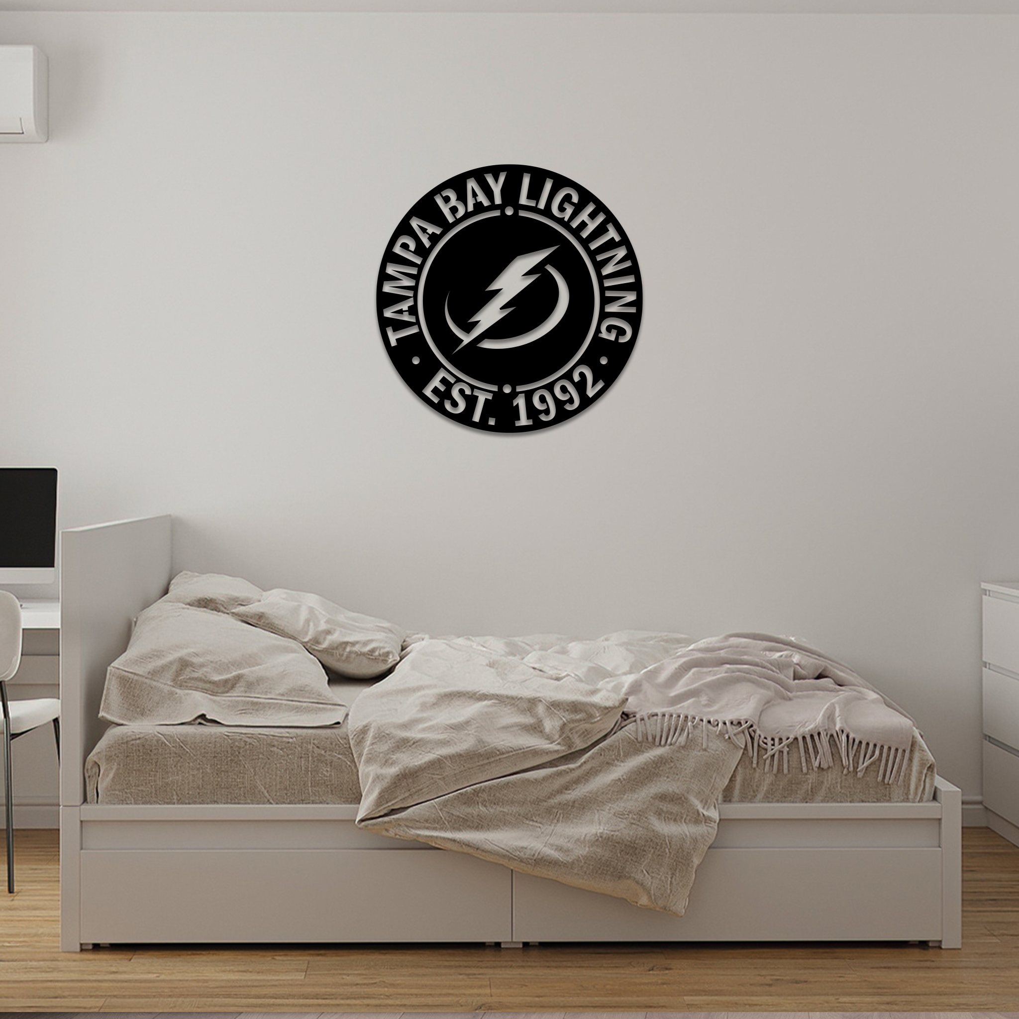 Tampa Bay Lightning Ice Hockey Metal Sign