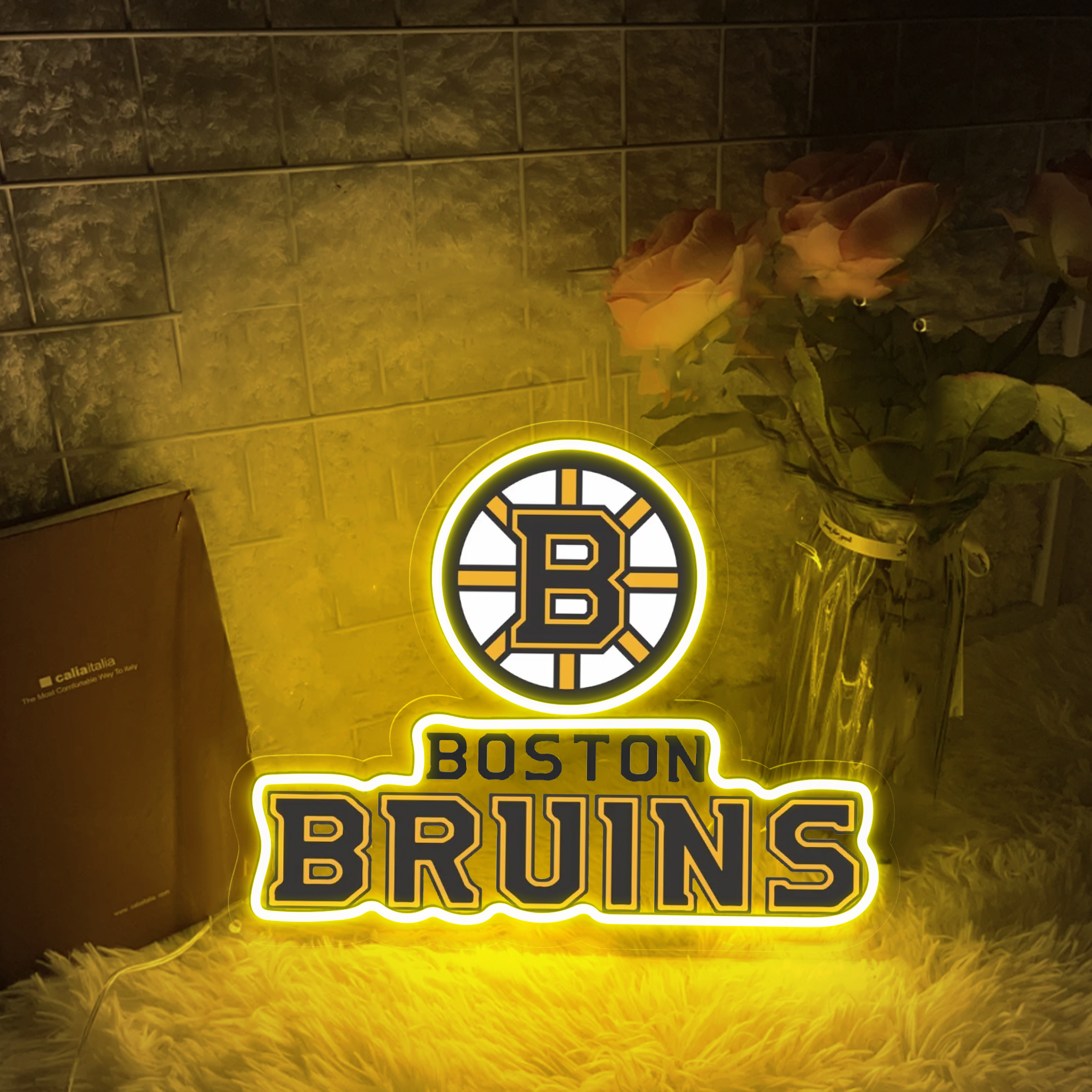 Boston Bruins Ice Hockey UV Signs