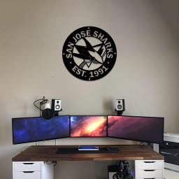 San Jose Sharks Ice Hockey Metal Sign