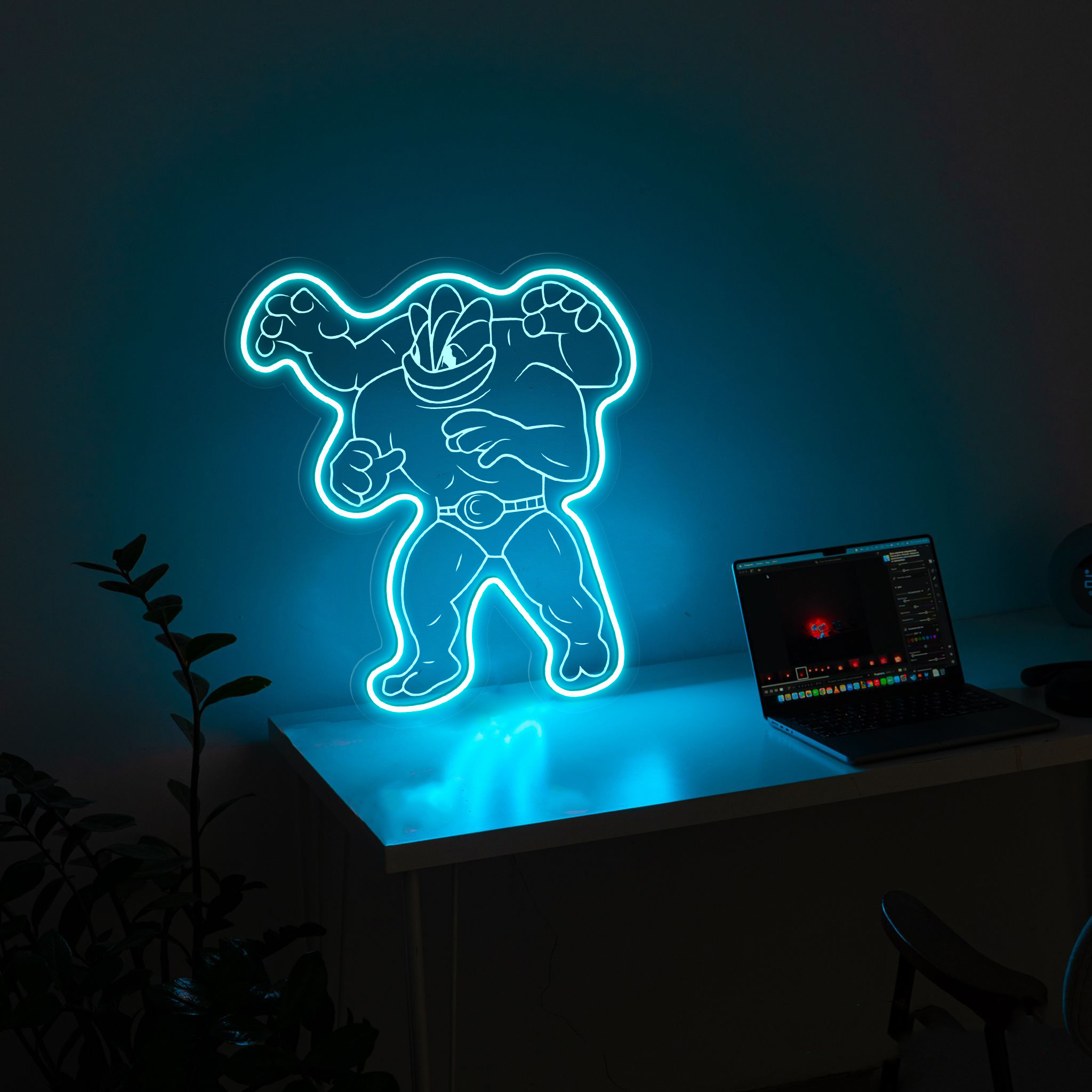 Machamp Pokemon Laser Signs