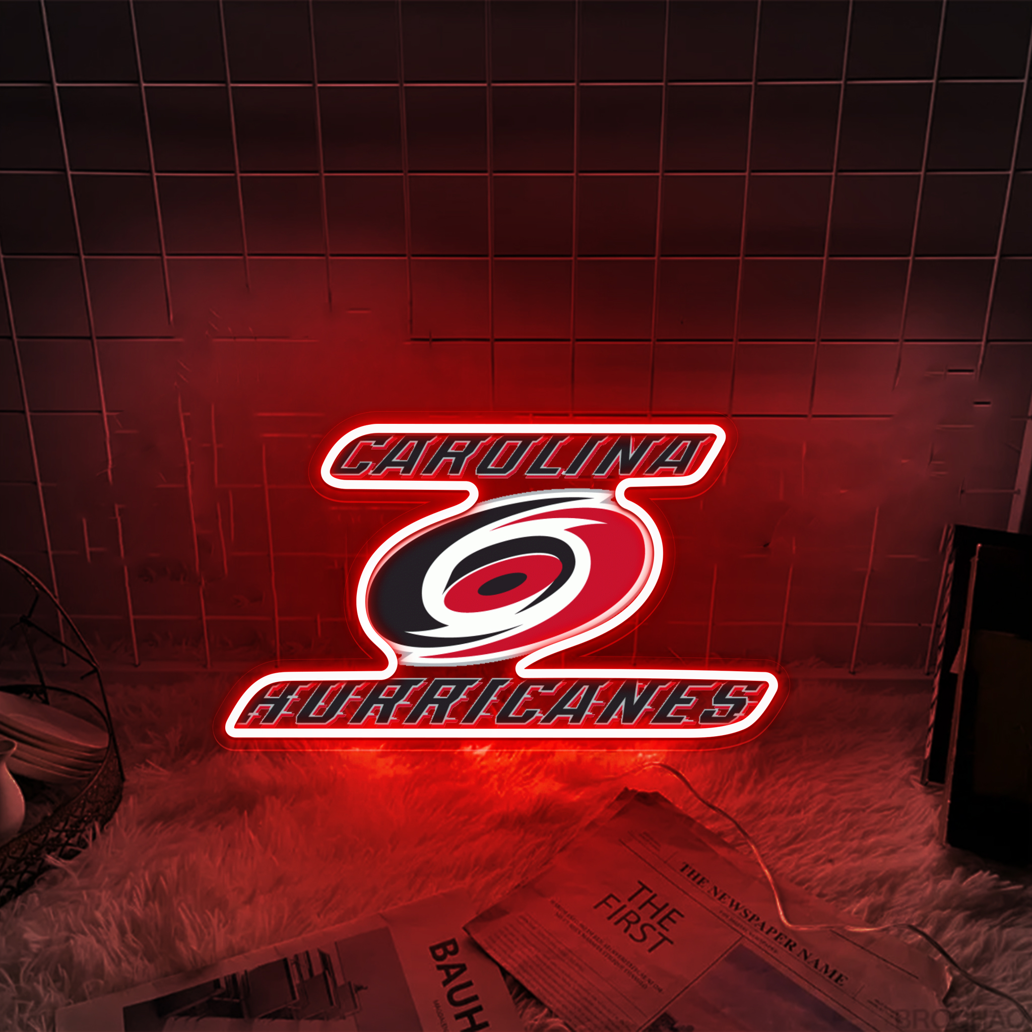 Carolina Hurricanes Ice Hockey UV Signs Wall Decor