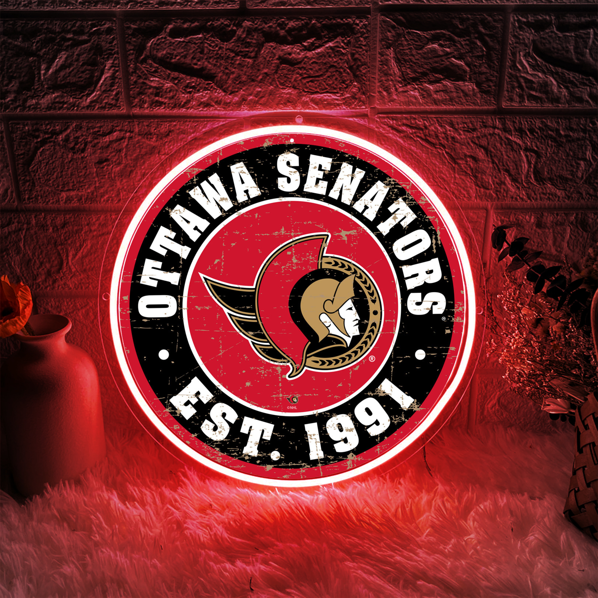 Ice Hockey Ottawa Senators UV Sign