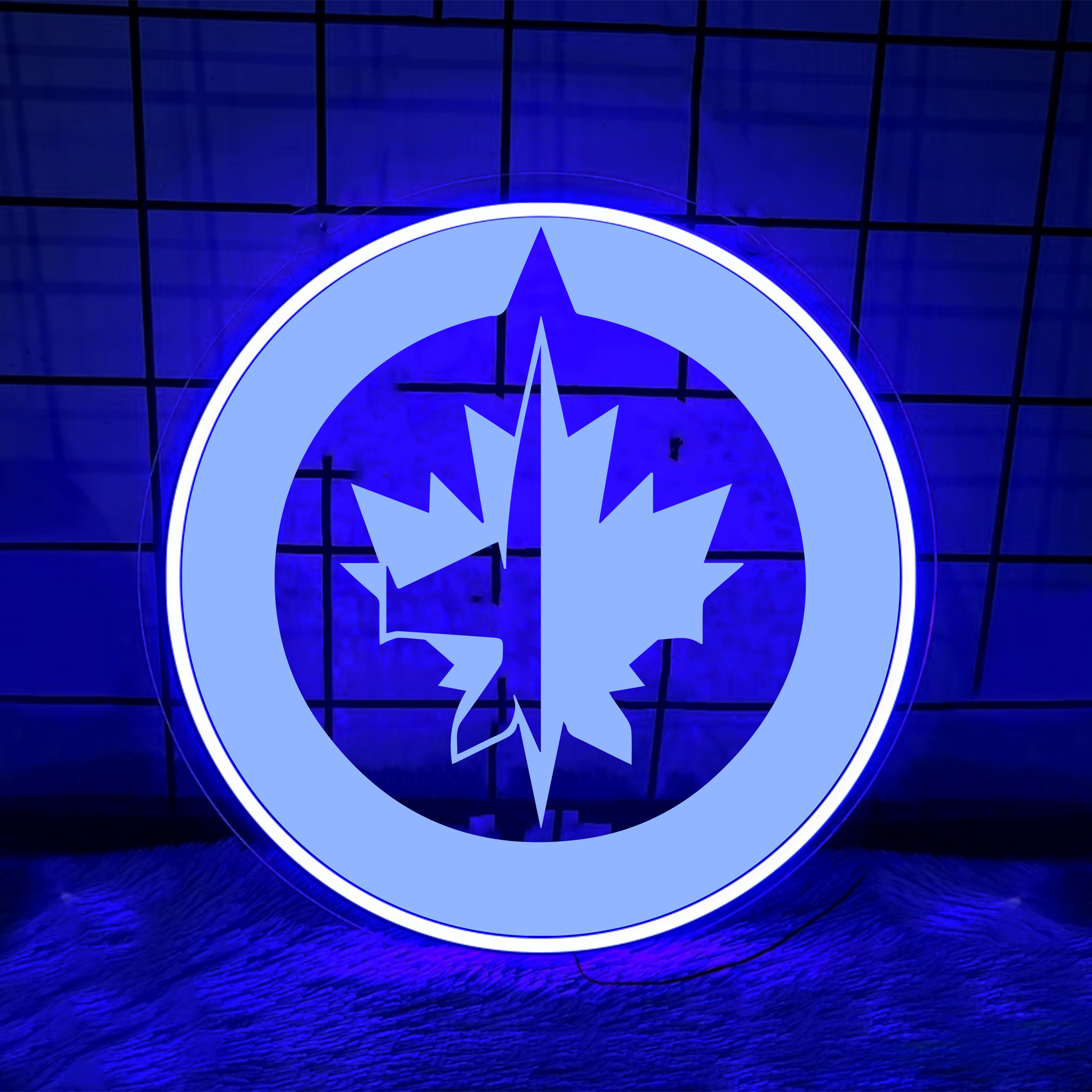 Winnipeg Jets Ice Hockey Laser Signs
