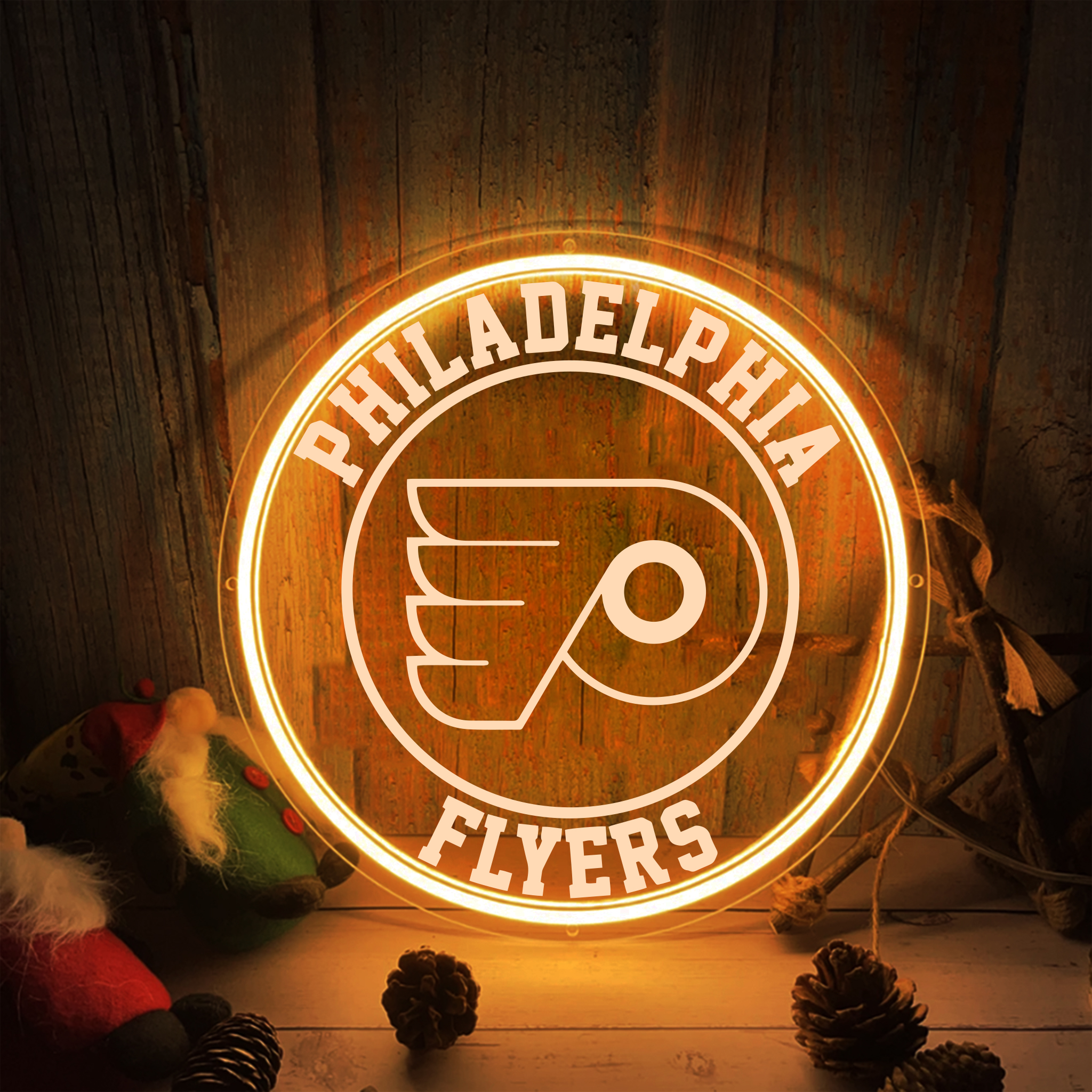 Philadelphia Flyers Ice Hockey Laser Signs Wall Decor