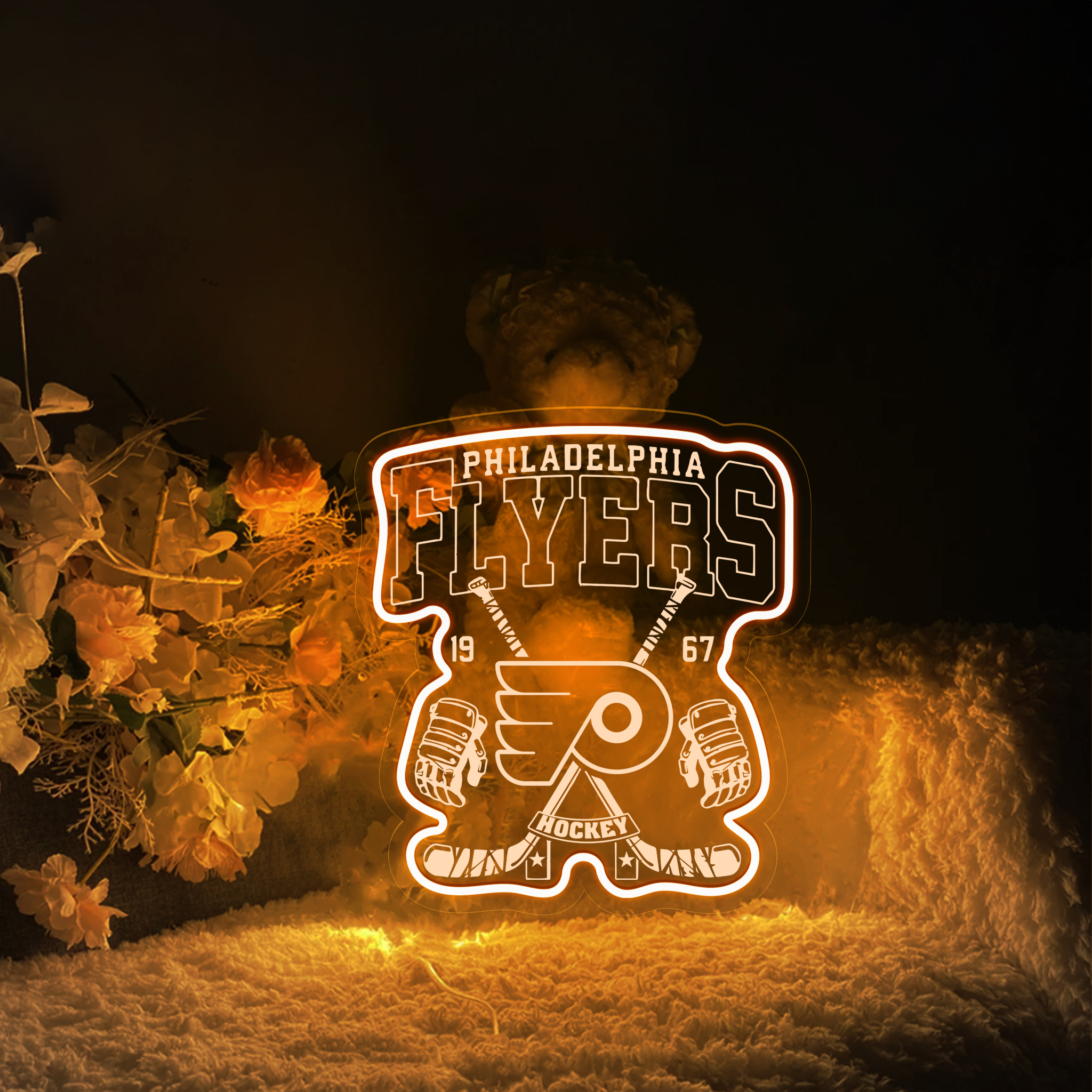 Ice Hockey Philadelphia Flyers Laser Sign