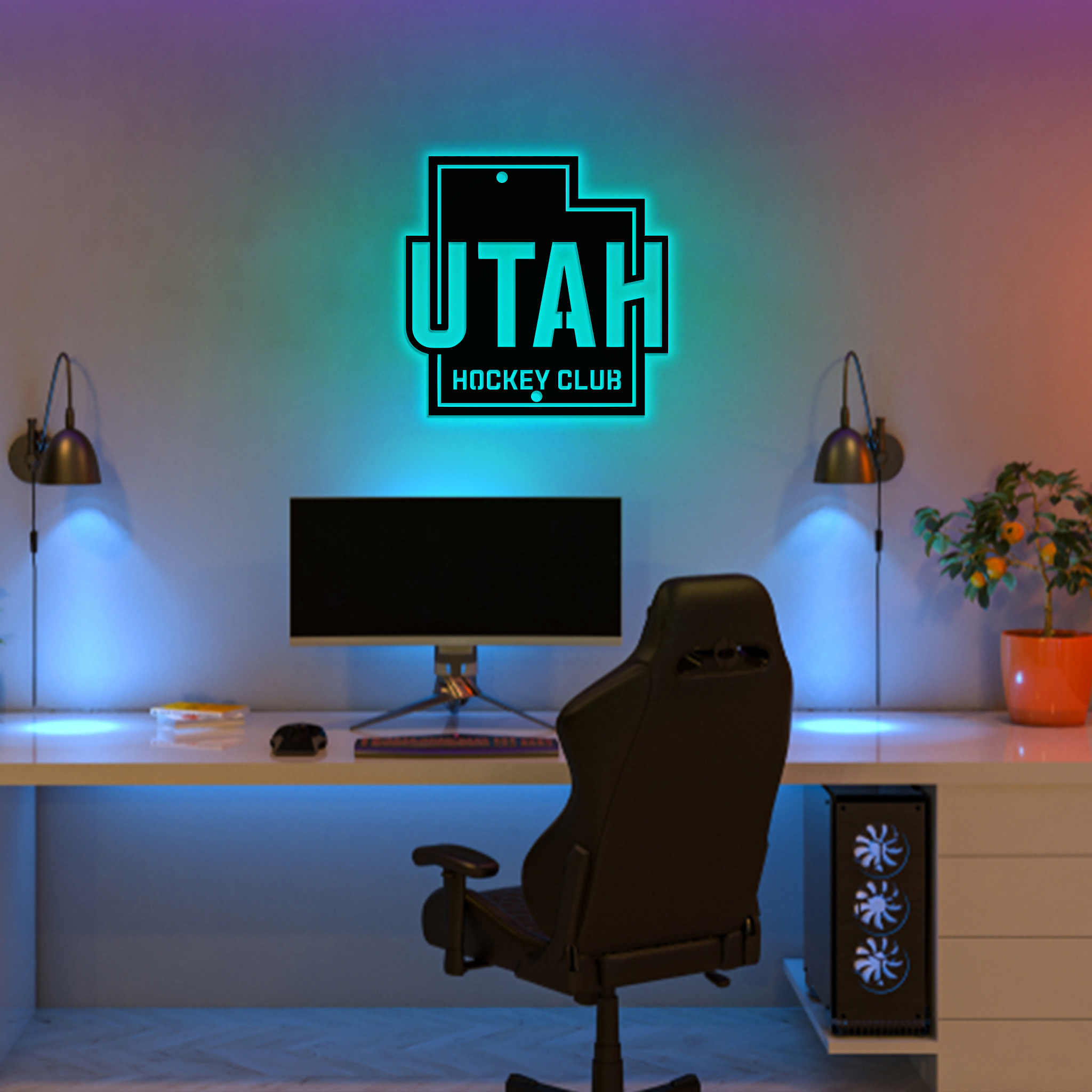 Ice Hockey Utah Hockey Club Metal Sign