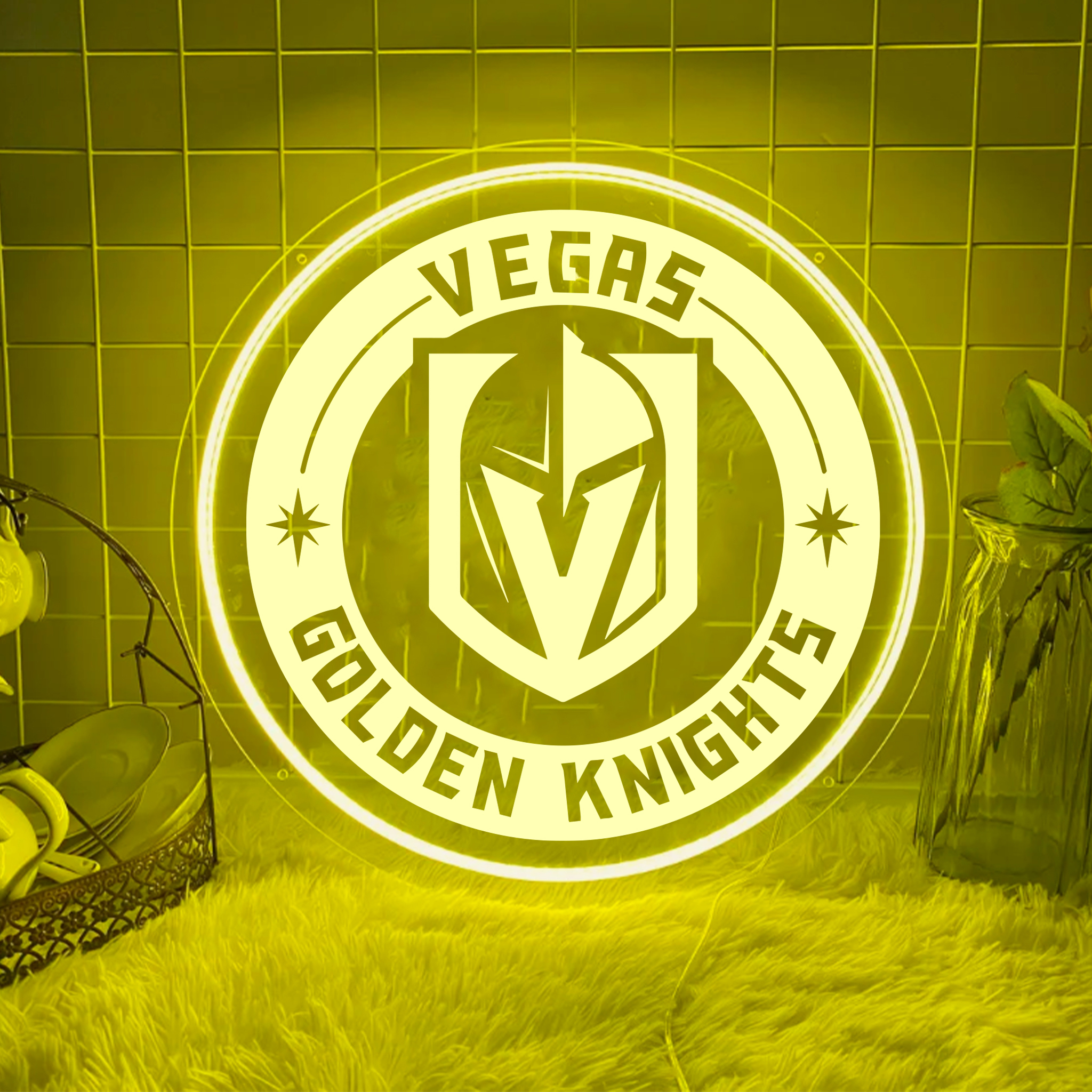 Vegas Golden Knights Ice Hockey Laser Sign