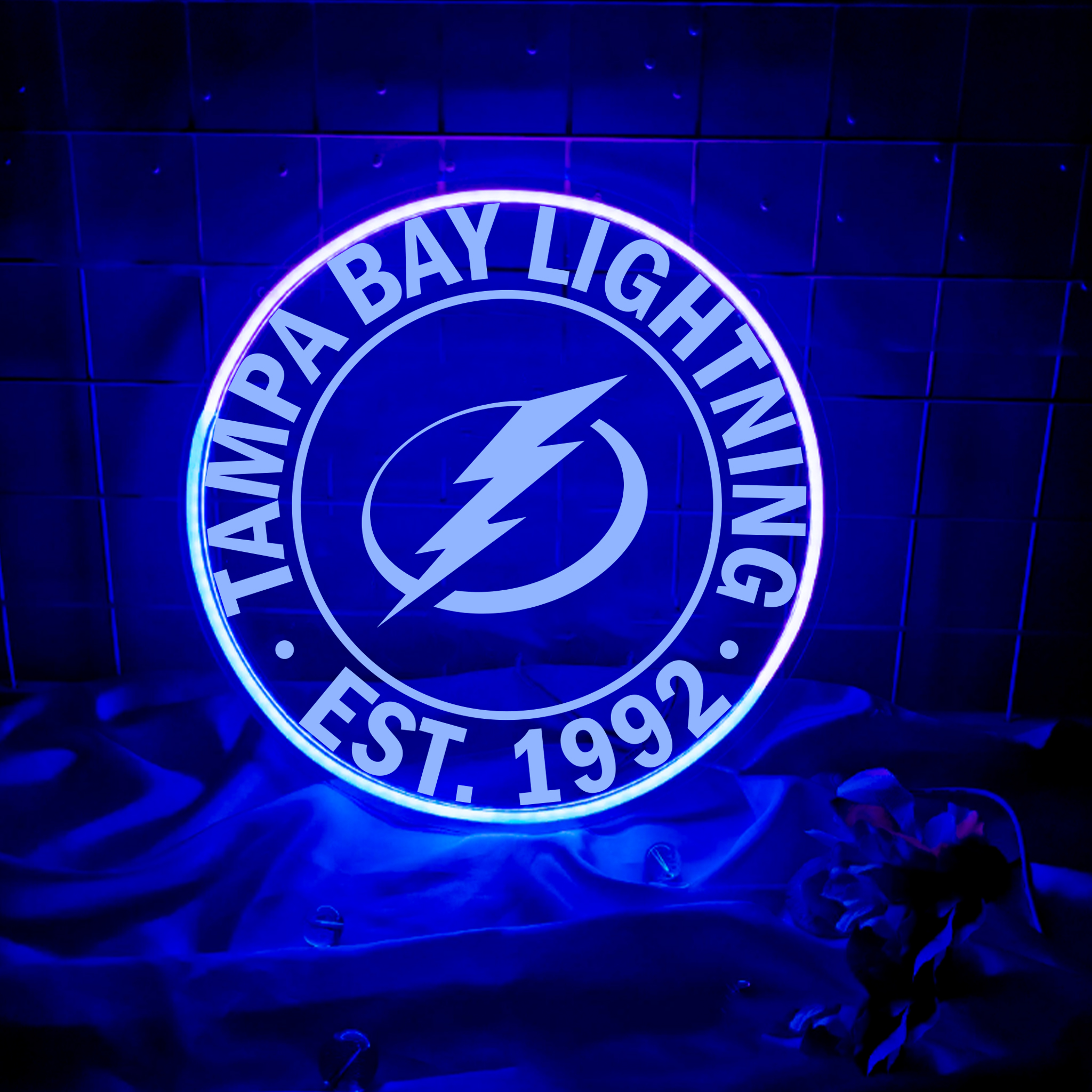 Tampa Bay Lightning Ice Hockey Laser Sign
