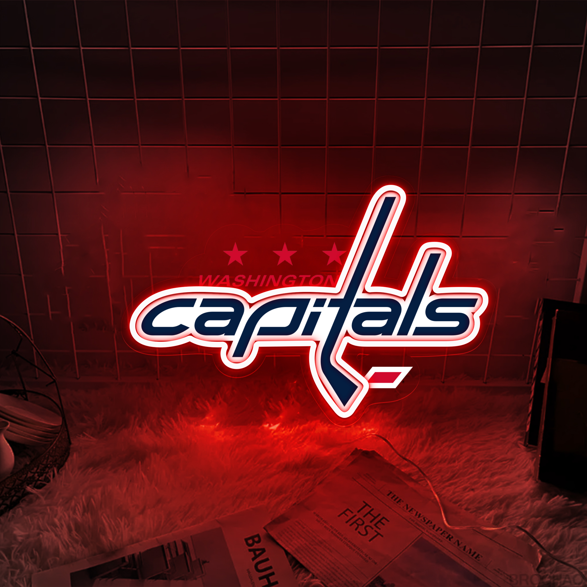 Ice Hockey Washington Capitals UV Sign