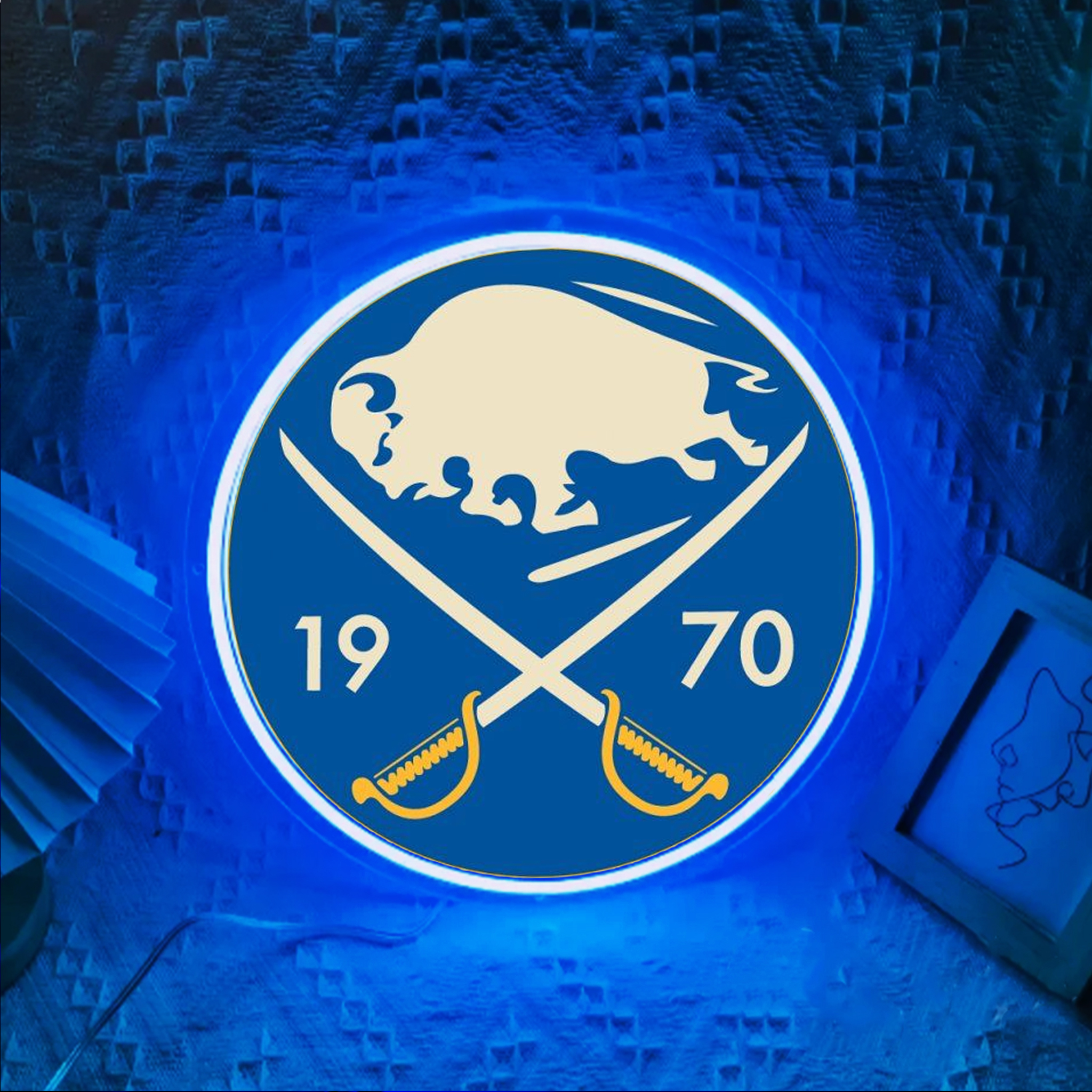 Buffalo Sabres Ice Hockey UV Signs