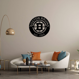 Ice Hockey Boston Bruins Metal Sign Wall Decor