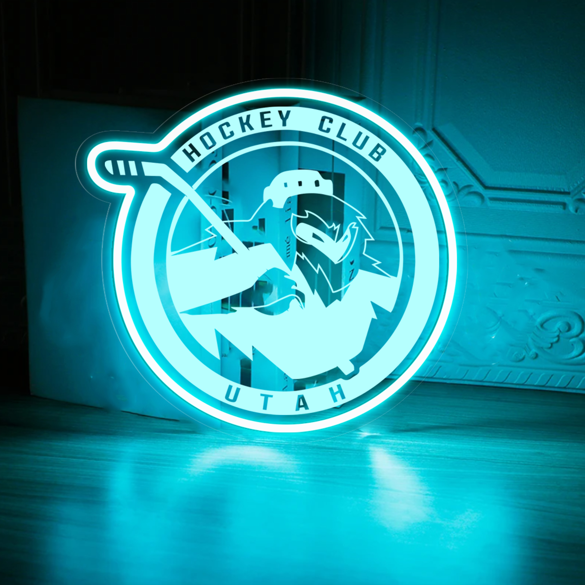 Utah Hockey Club Ice Hockey Laser Signs