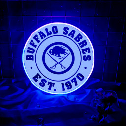 Buffalo Sabres Ice Hockey Laser Sign Wall Decor