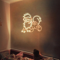 Growlithe Pokemon Neon Signs