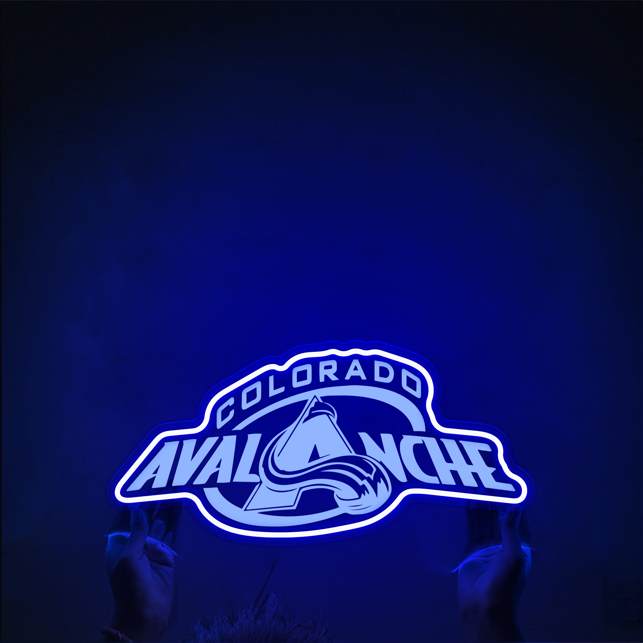 Ice Hockey Colorado Avalanche Laser Signs