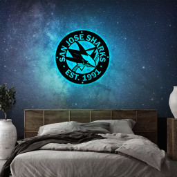 San Jose Sharks Ice Hockey Metal Sign