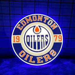 Edmonton Oilers Ice Hockey UV Signs