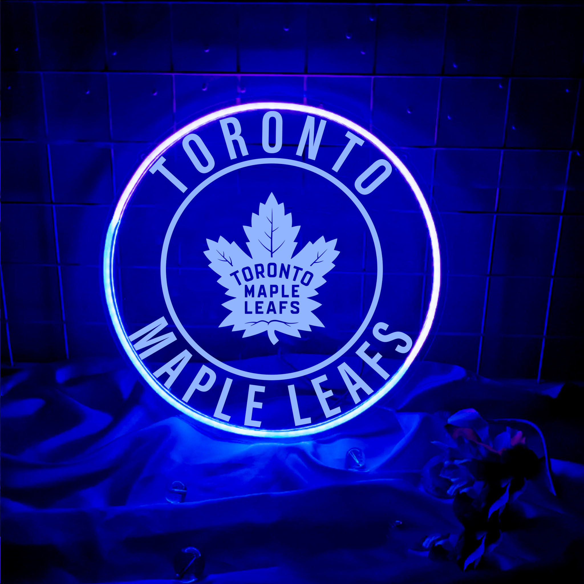 Toronto Maple Leafs Ice Hockey Laser Sign
