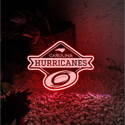 Carolina Hurricanes Ice Hockey Laser Sign
