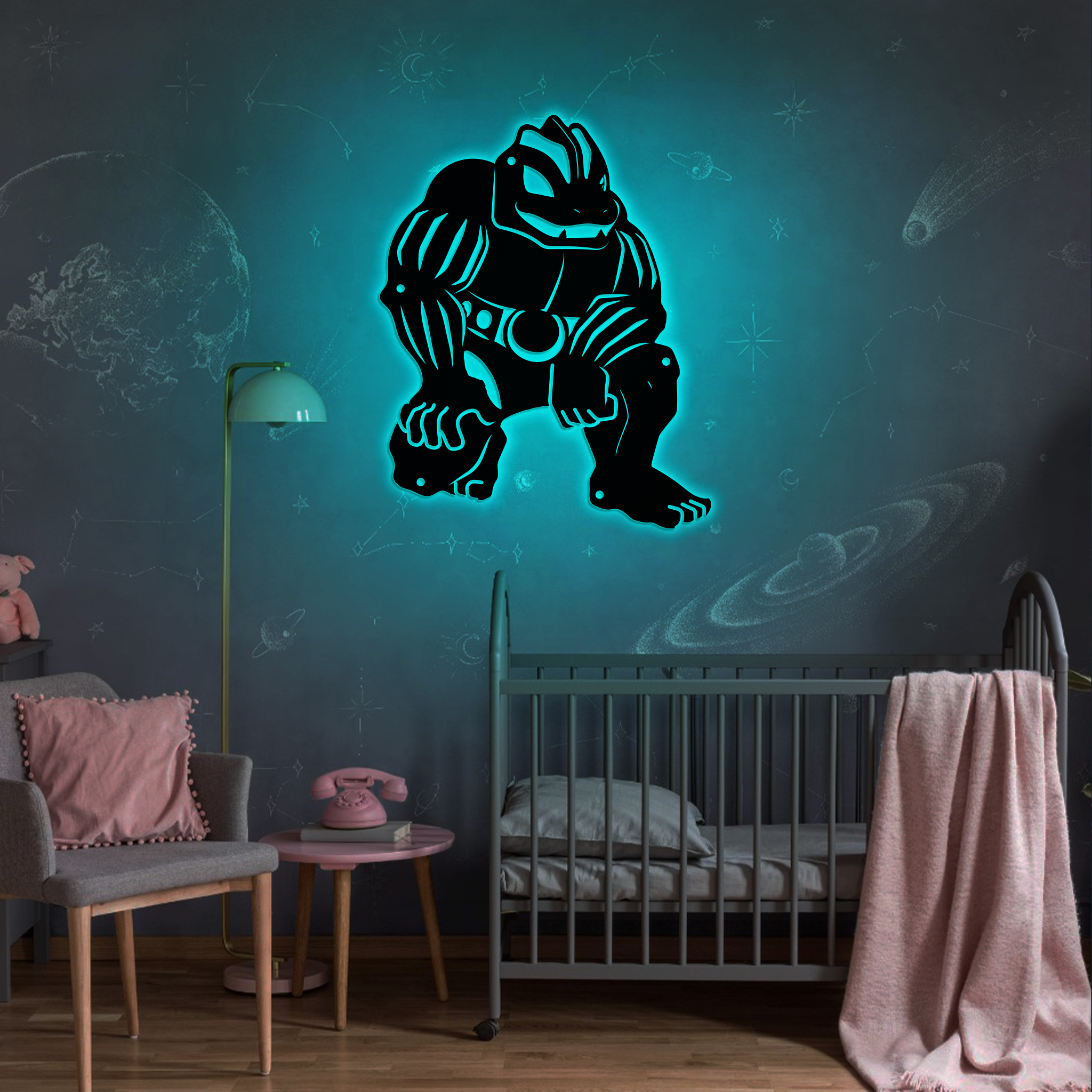 Pokemon Machoke Metal Signs
