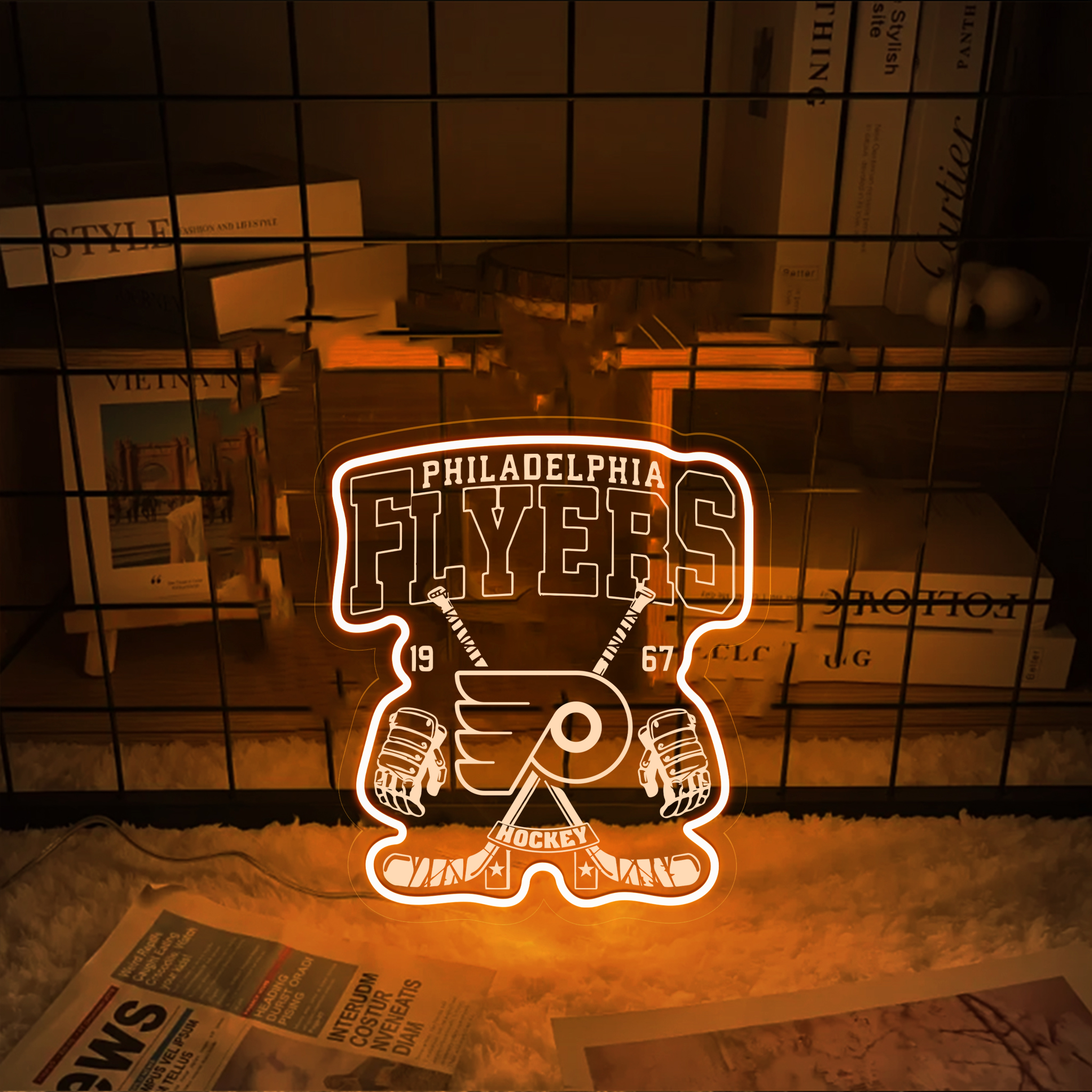 Ice Hockey Philadelphia Flyers Laser Sign
