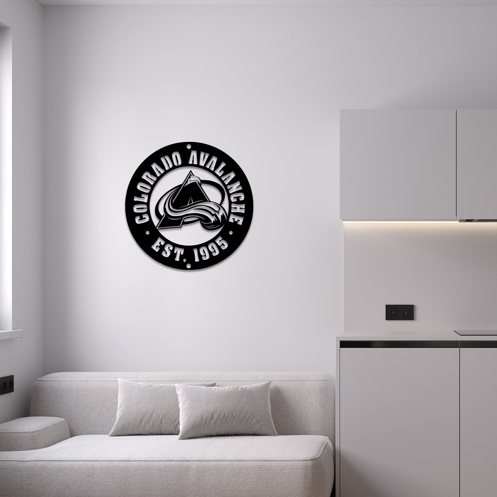 Colorado Avalanche Ice Hockey Metal Sign Wall Decor