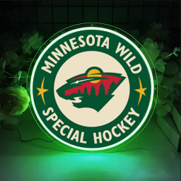 Minnesota Wild Ice Hockey UV Signs Wall Decor