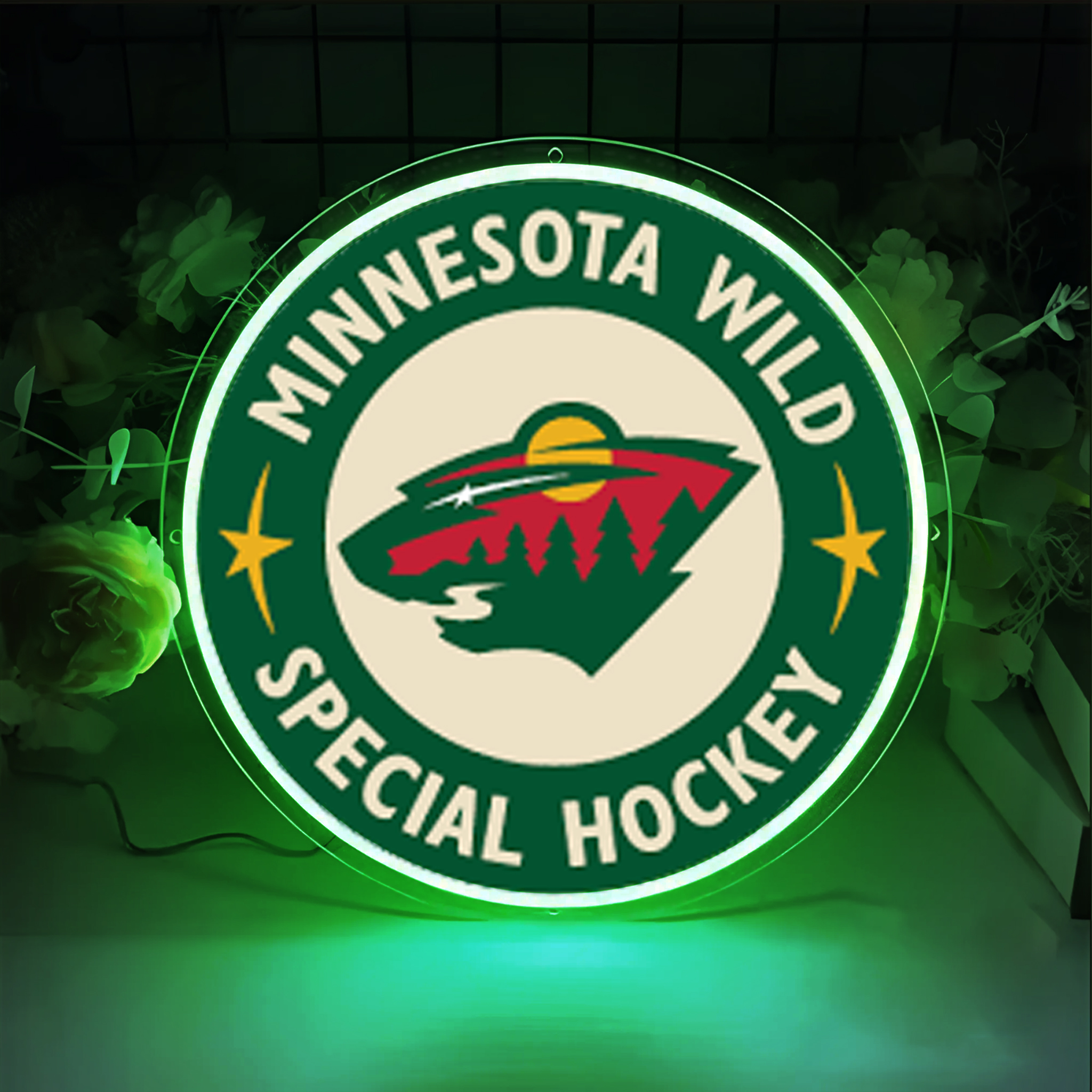 Minnesota Wild Ice Hockey UV Signs Wall Decor