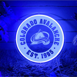 Colorado Avalanche Ice Hockey Laser Sign Wall Decor