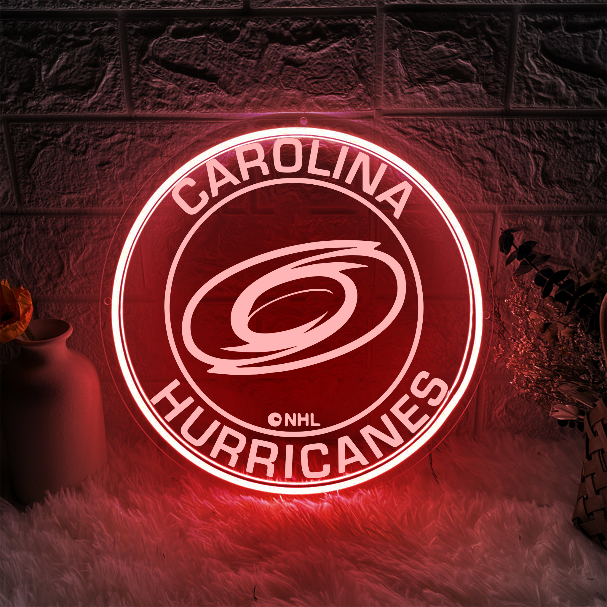 Ice Hockey Carolina Hurricanes Laser Sign