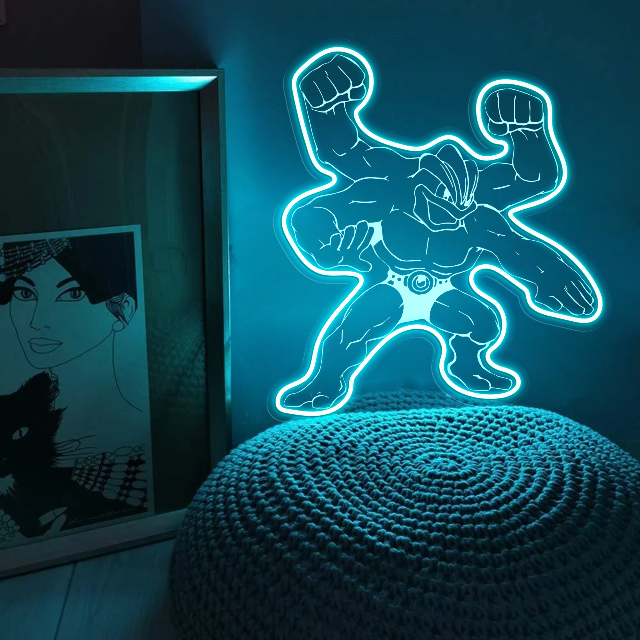 Pokemon Machamp Laser Signs