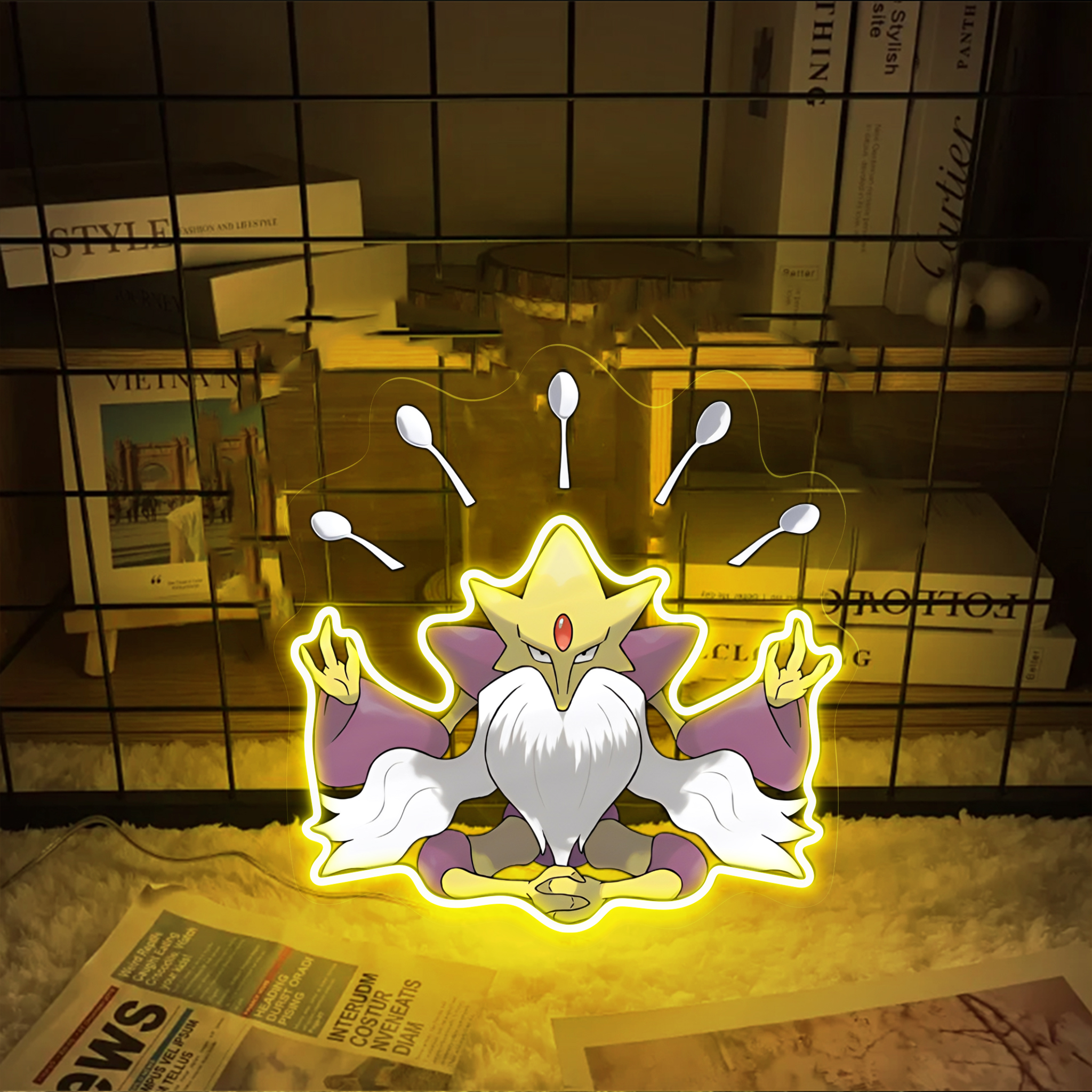 Pokemon Alakazam UV Signs