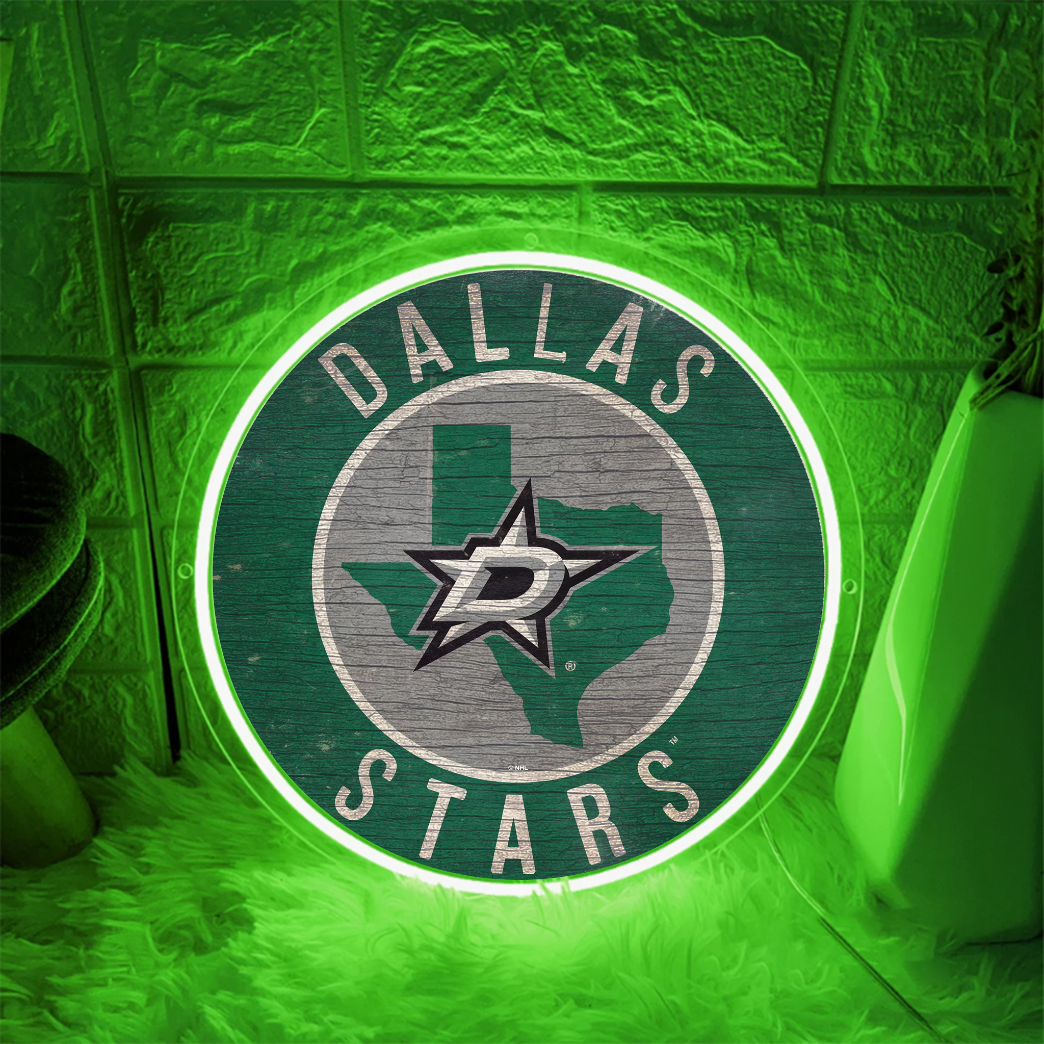 Dallas Stars Ice Hockey UV Sign