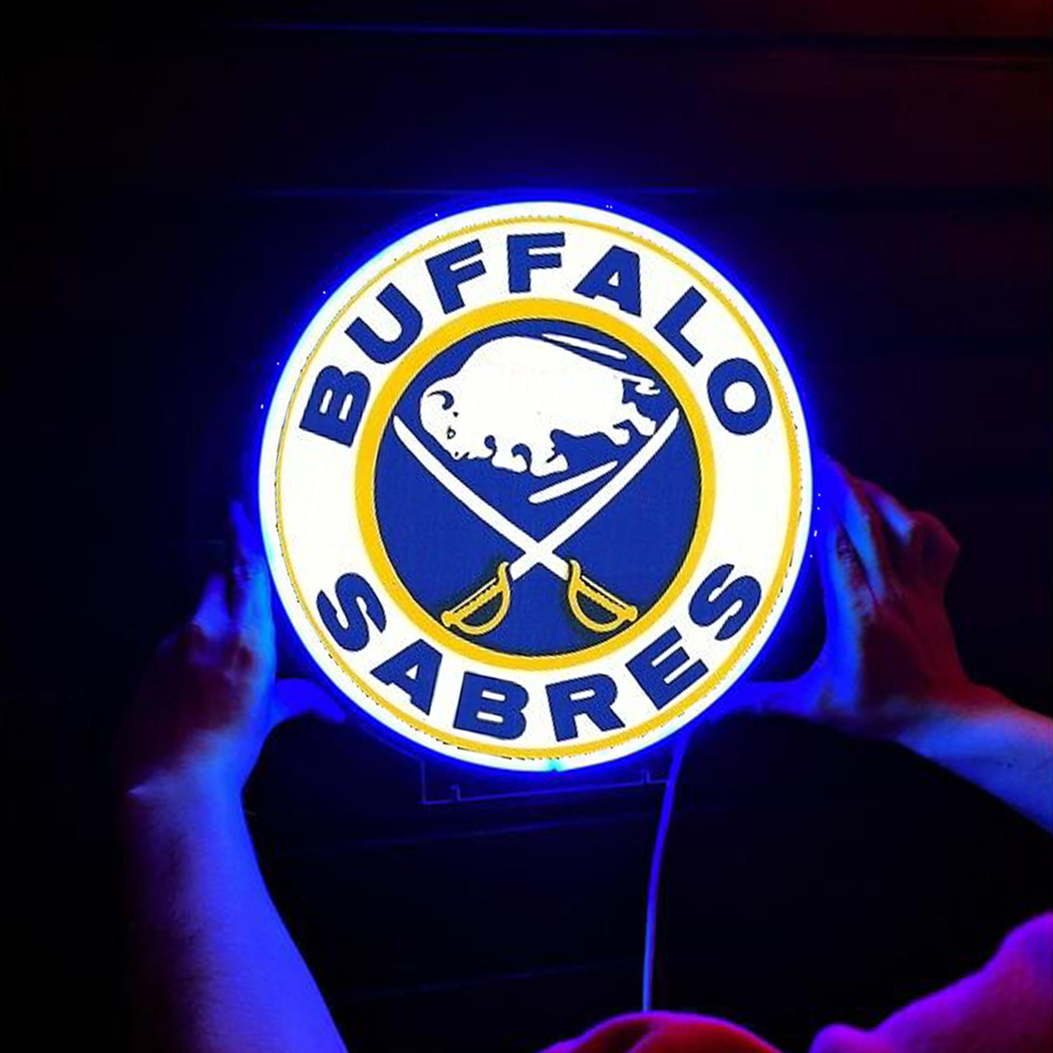 Ice Hockey Buffalo Sabres UV Sign Wall Decor