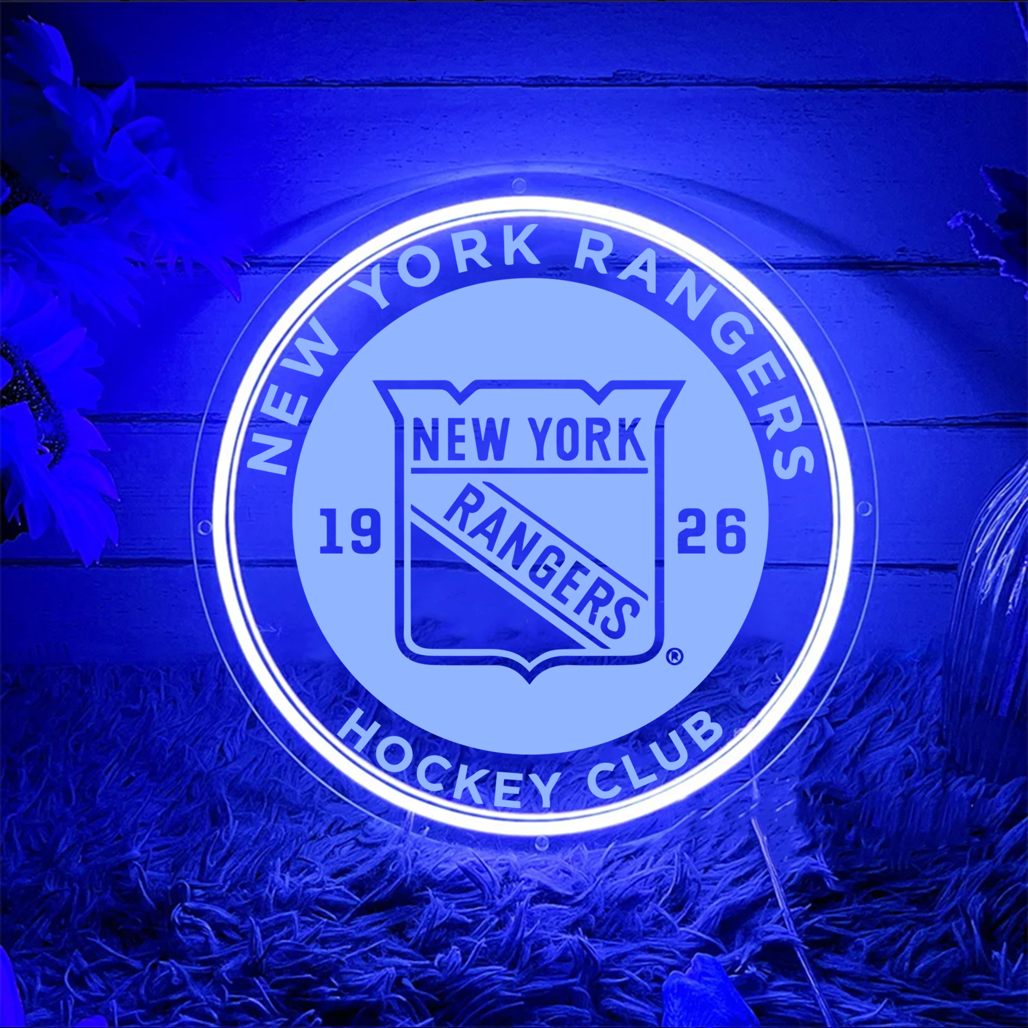 New York Rangers Ice Hockey Laser Signs