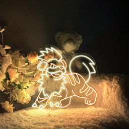 Growlithe Pokemon Neon Signs
