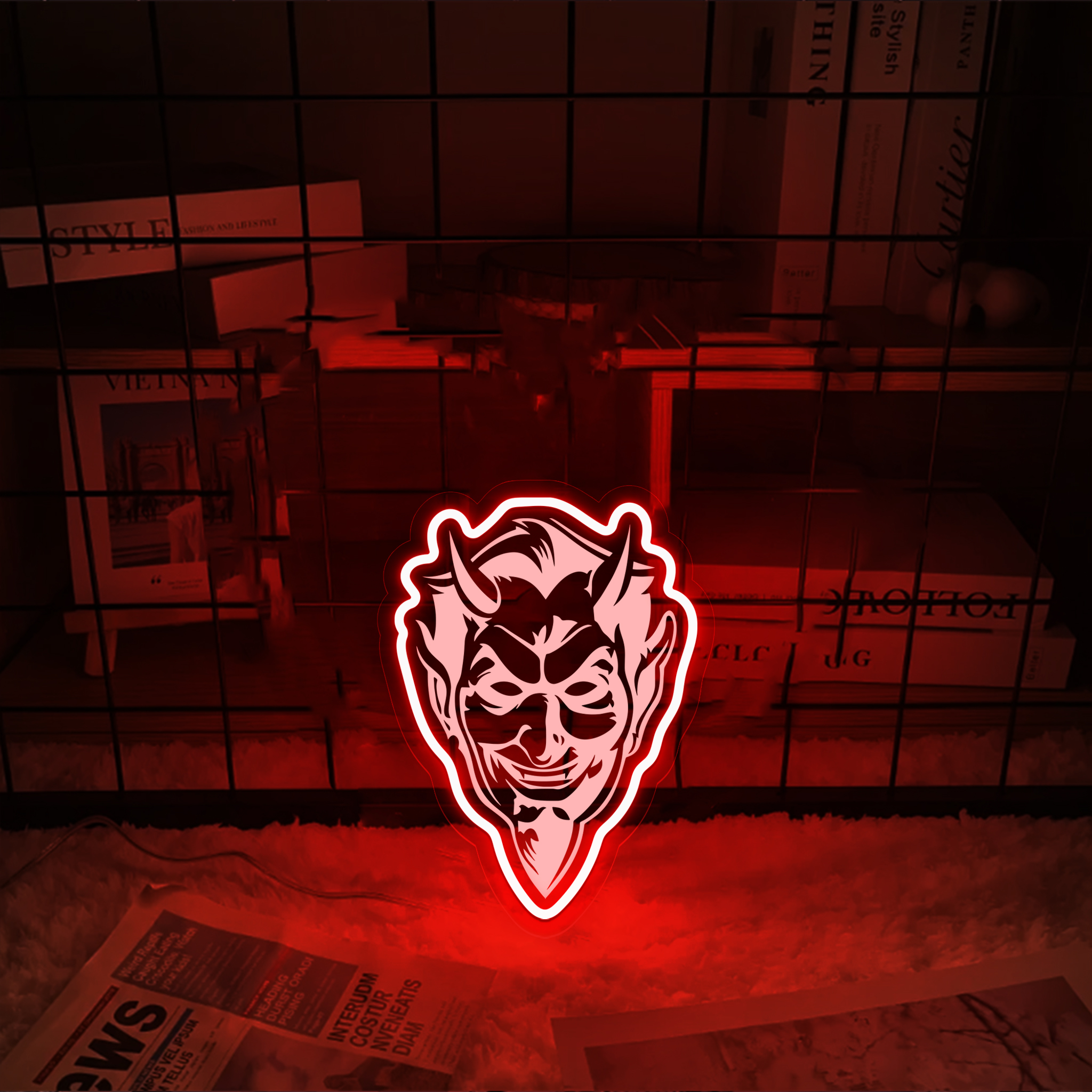 Ice Hockey New Jersey Devils Laser Signs Wall Decor