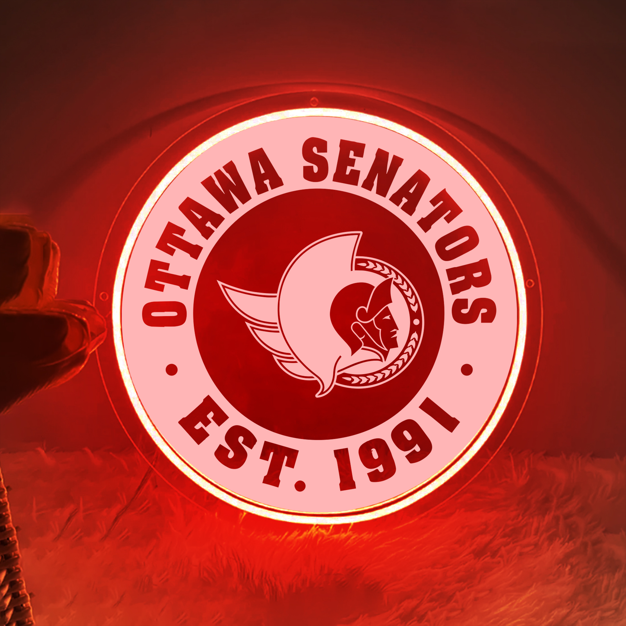 Ice Hockey Ottawa Senators Laser Sign