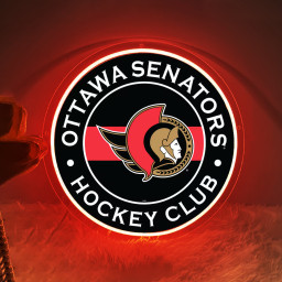 Ice Hockey Ottawa Senators UV Sign Wall Decor