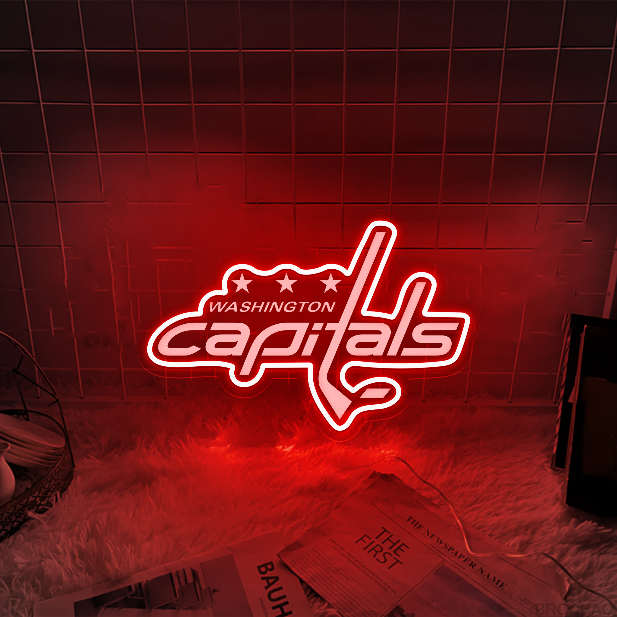 Ice Hockey Washington Capitals Laser Sign