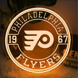 Philadelphia Flyers Ice Hockey Laser Signs