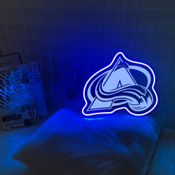 Colorado Avalanche Ice Hockey Laser Sign