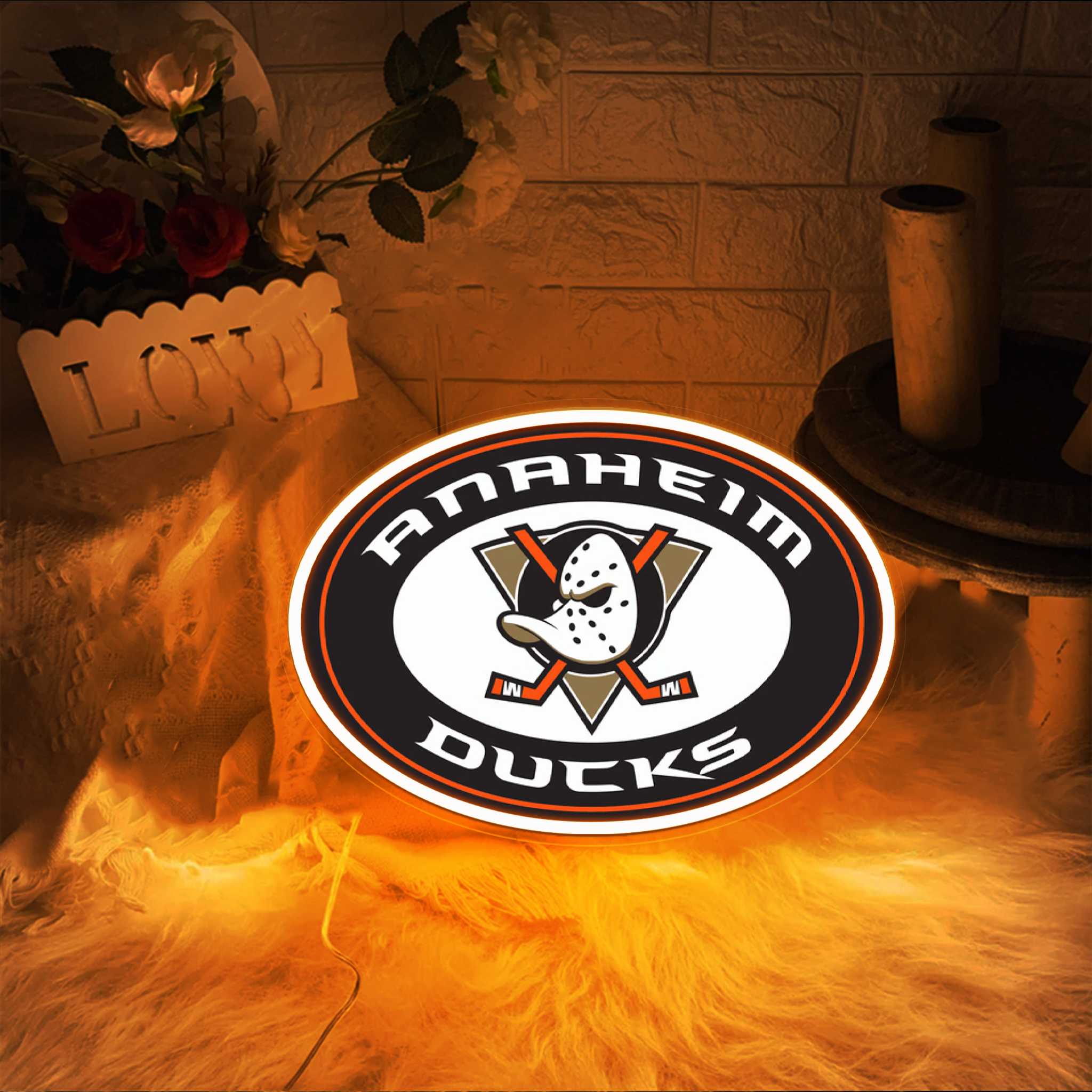 Ice Hockey Anaheim Ducks UV Sign