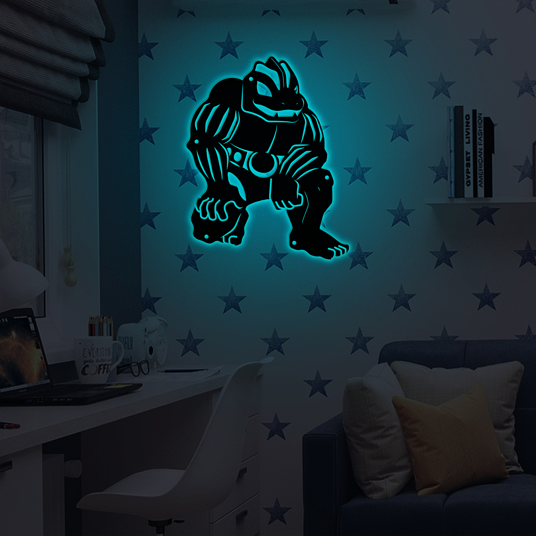 Pokemon Machoke Metal Signs