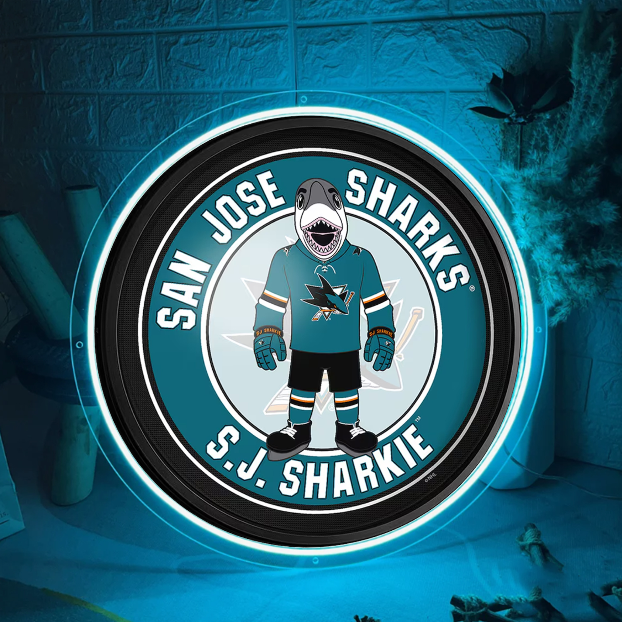 San Jose Sharks Ice Hockey UV Signs Wall Decor