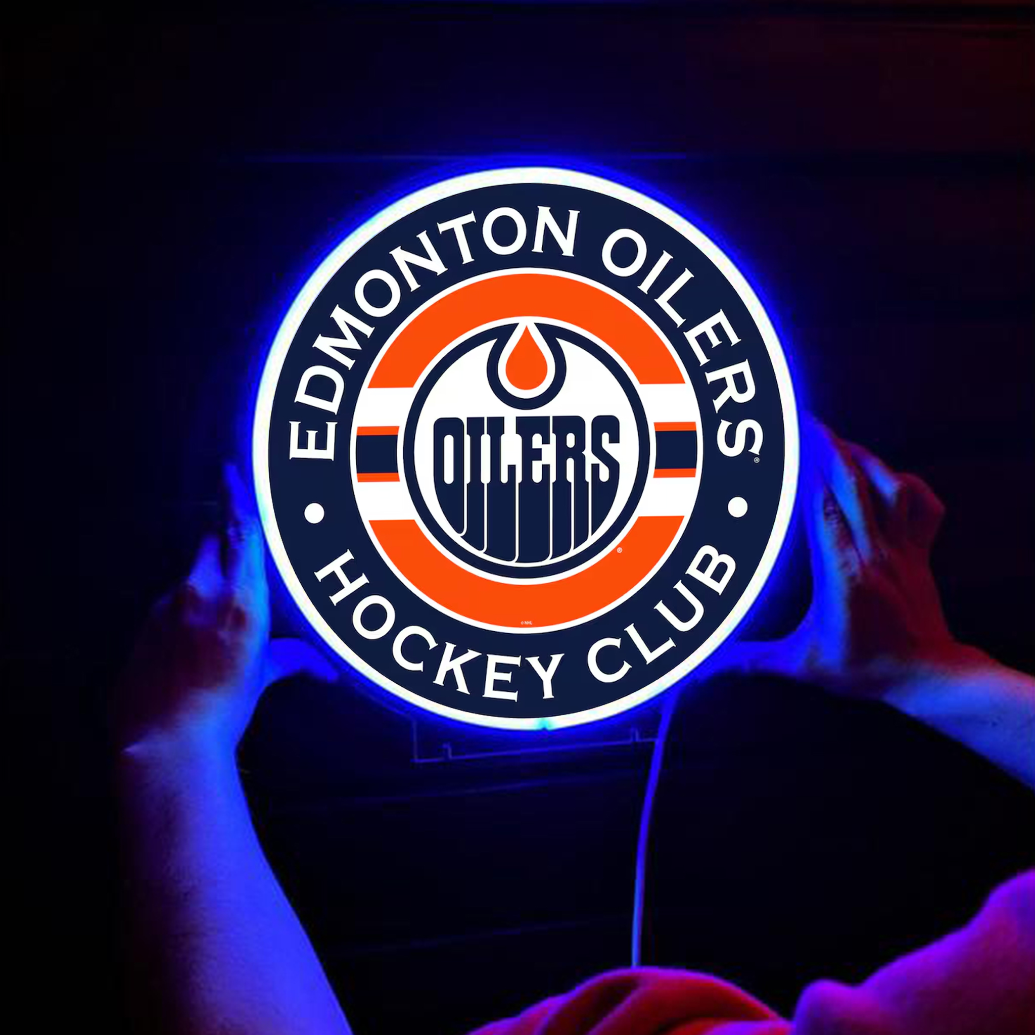 Ice Hockey Edmonton Oilers UV Sign