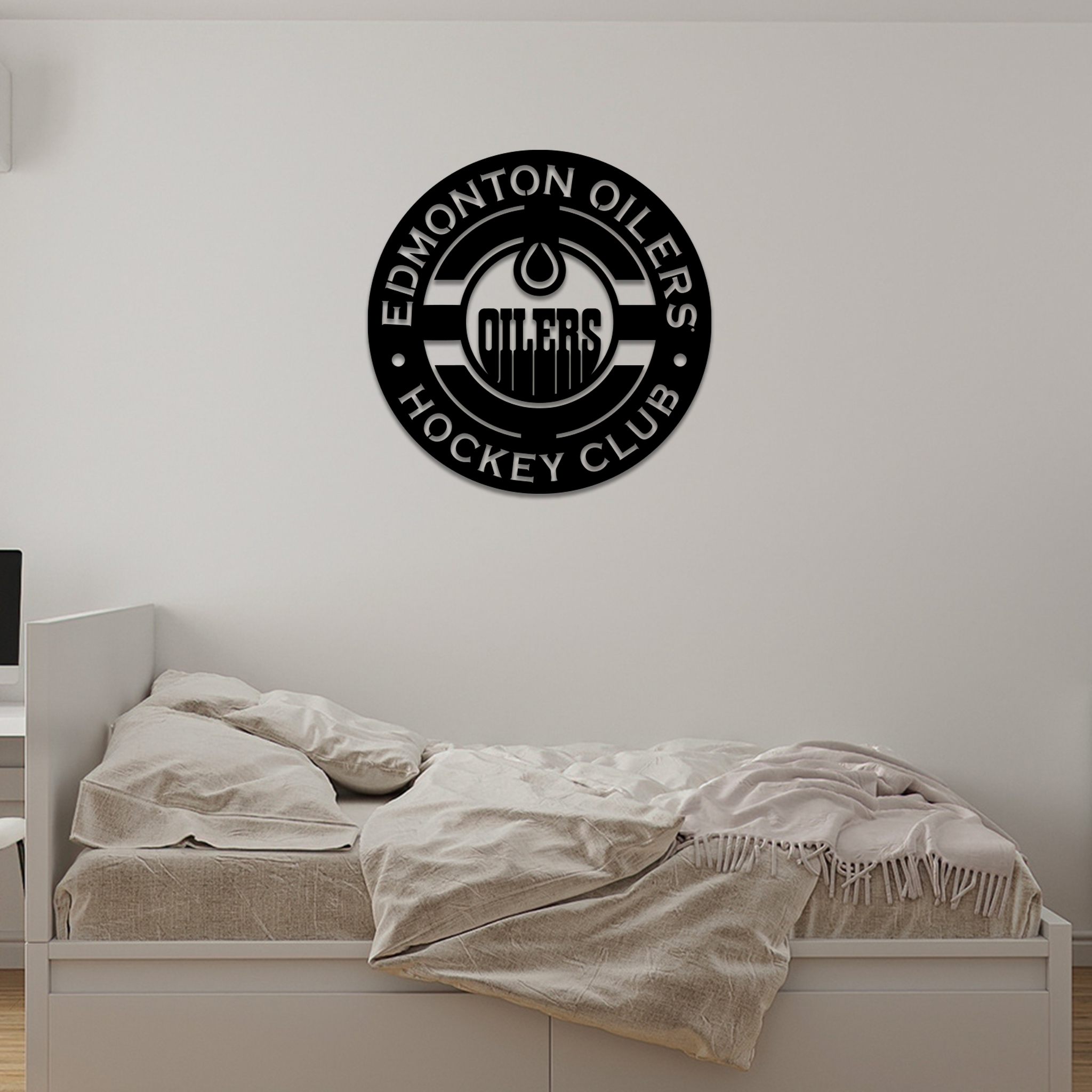 Ice Hockey Edmonton Oilers Metal Sign